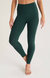 Real Deal Rib 7/8 Legging In Dark Green - Dark Green