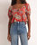 Renelle Floral Top In Tango - Tango