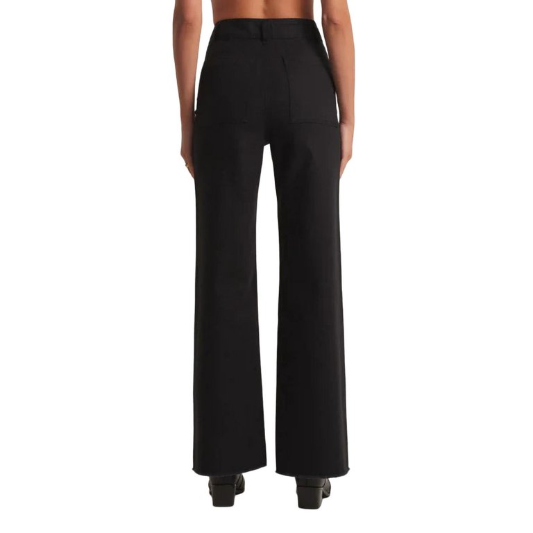 Rilynn Twill Pant In Black