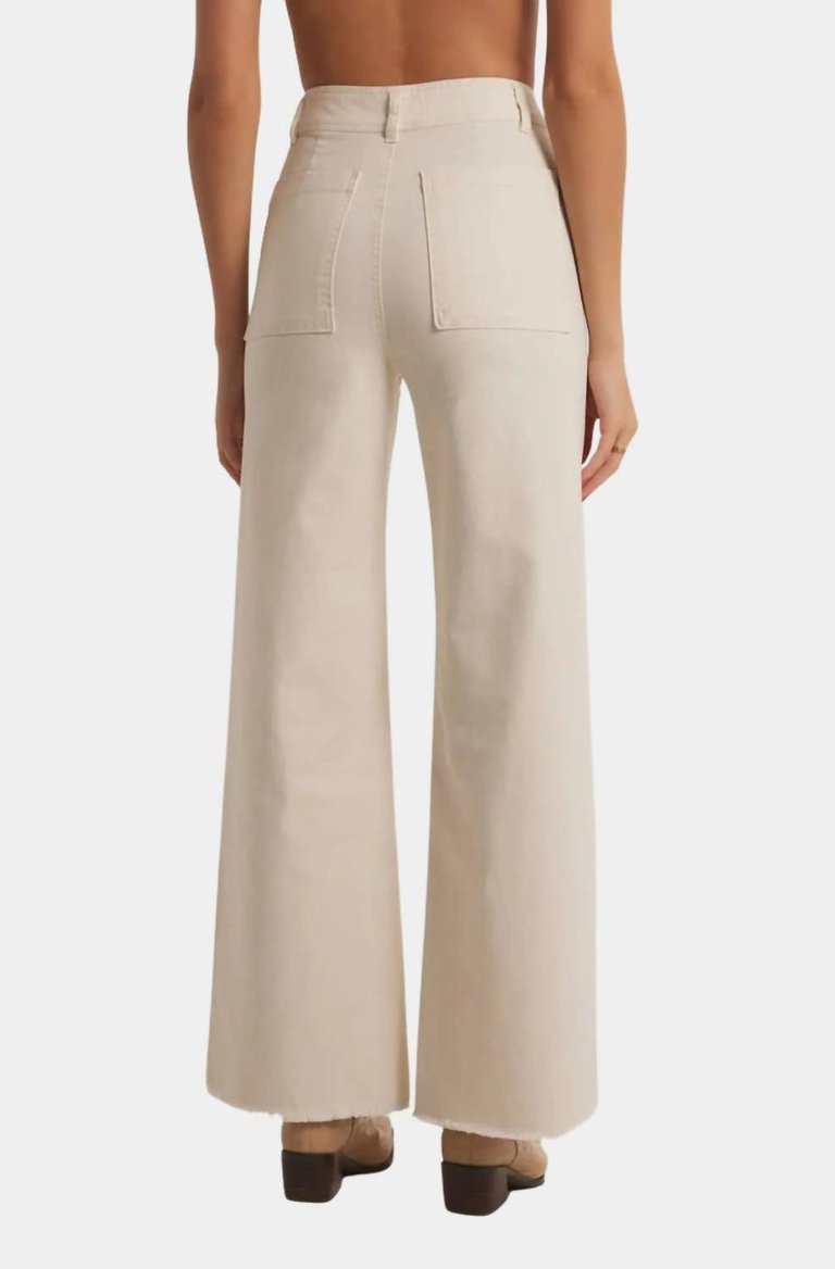 Rilynn Twill Pants In Sandstone