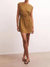 Rowan Textured Knit Dress In Caramel - Caramel