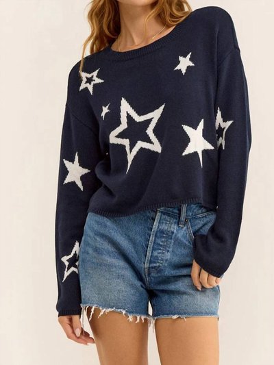 Z Supply Seeing Stars Sweater In Captain Navy product