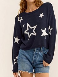 Seeing Stars Sweater - Captain Navy
