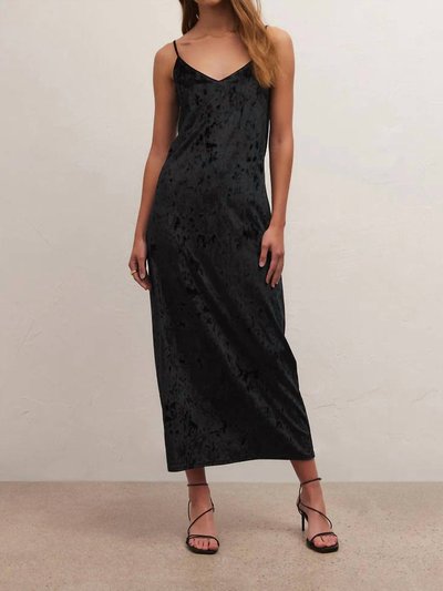 Z Supply Selina Crushed Velvet Dress In Black product