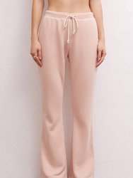 Shane Flare Pant In Soft Pink - Soft Pink