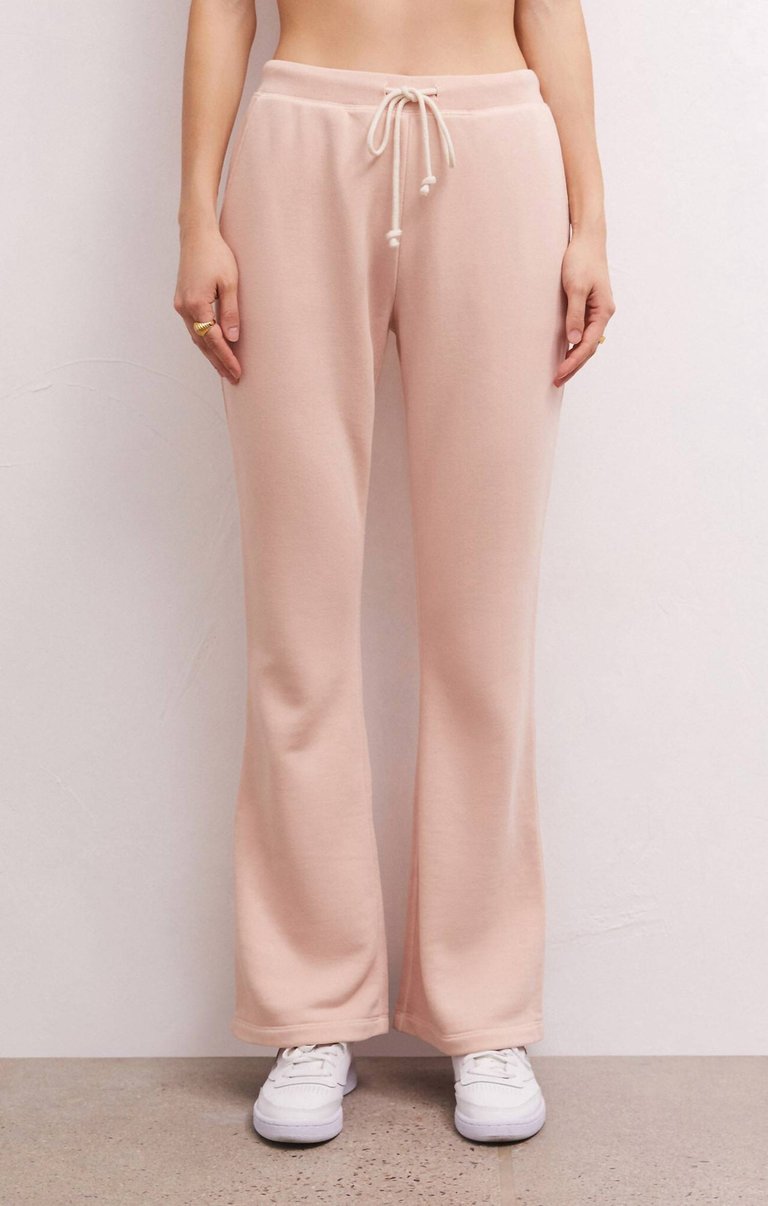 Shane Flare Pant In Soft Pink - Soft Pink