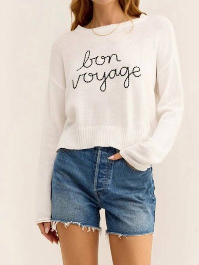 Z Supply Sienna Bon Voyage Sweater In White product