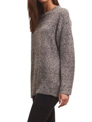 Silas Pullover Sweater In Heather Grey