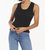 Sirena Rib Tank Top In Black - Black