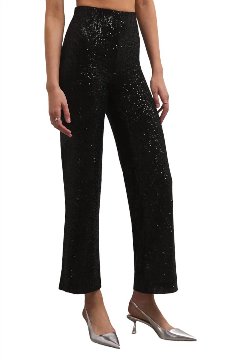 Skylar Sequin Pants In Black