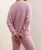 Sleep Tight Rib Long Sleeve Top In Pink Glaze