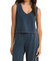 Sloane V Neck Tank In Midnight