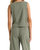 Sloane V Neck Tank In Palm Green