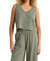 Sloane V Neck Tank In Palm Green - Palm Green