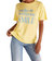 Smile Boyfriend Fit Tee In Yellow - Yellow