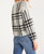 Solange Plaid Sweater In Oatmeal