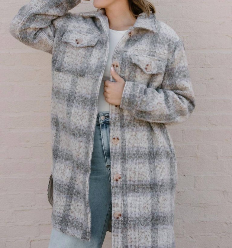 Sonoma Plaid Jacket - Gray