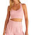 Tia Pointelle Tank Bra In Pink - Pink