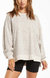 Tonal Leopard Modern Weekender Sweater In Sandshell - Sandshell