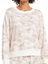 Watercolor Camo Loungewear Set - Bone