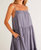 Waverly Stripe Maxi Dress In Worn Indigo