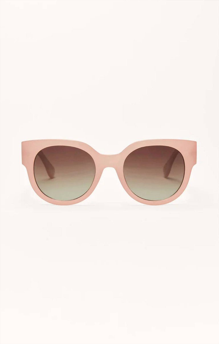 Women's Lunch Date Sunglasses In Blush Pink Gradient - Blush Pink Gradient