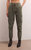 Z Supply Andi Twill Pant In Evergreen - Evergreen