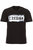 Men Graffiti Logo Regular Fit Short Sleeve Crew Neck T-Shirt In Black - Black