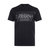 Men Rubberized Logo Short Sleeve Crew Neck Cotton T-Shirt In Black - Black