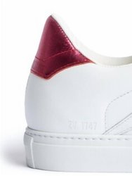 1747 Leather Sneakers - Blanc/Rose