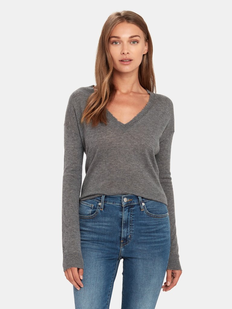 Happy Cashmere Sweater - Gris