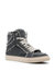 High Top Canvas Sneakers - Dark Grey