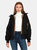 Kite Fur Lined Nylon Bomber Jacket - Noir