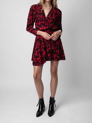Rogers Soft Ikat Dress - Noir