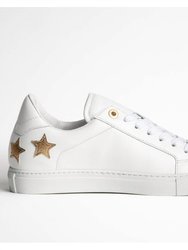 Smooth Star Sneaker - White