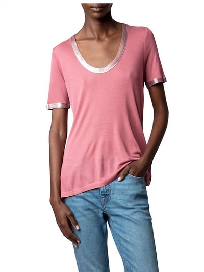 Zadig & Voltaire Tino Foil Scoop Neck Tee Shirt product