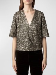 Tytane Sequin Top - Bronze