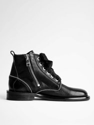 Women's Laureen Roma Studs Ankle Boots - Noir