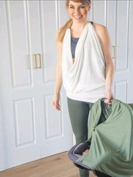 Army Green Nursing 5 In 1 Shawl