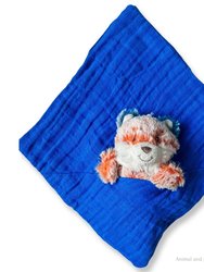 Blue Mini Cotton Pocket Security Lovey