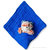 Blue Mini Cotton Pocket Security Lovey