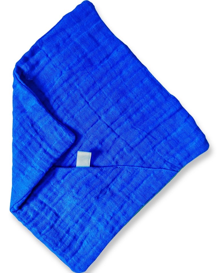 Blue Mini Cotton Pocket Security Lovey