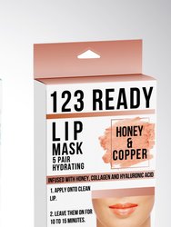 123 Ready Copper Honey Hydrating Gel Lip Patches 5pc