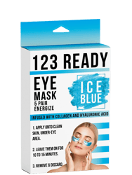 123 Ready Ice Blue Energize Gel Eye Patches 5pc