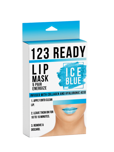 ZAQ 123 Ready Ice Blue Energize Gel Lip Patches 5pc product