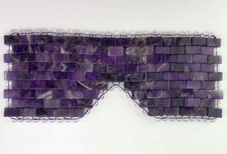 Amethyst Eye Mask- Handmade