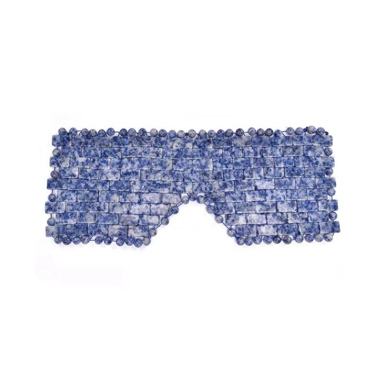 Blue Sodalite Eye Mask - Blue