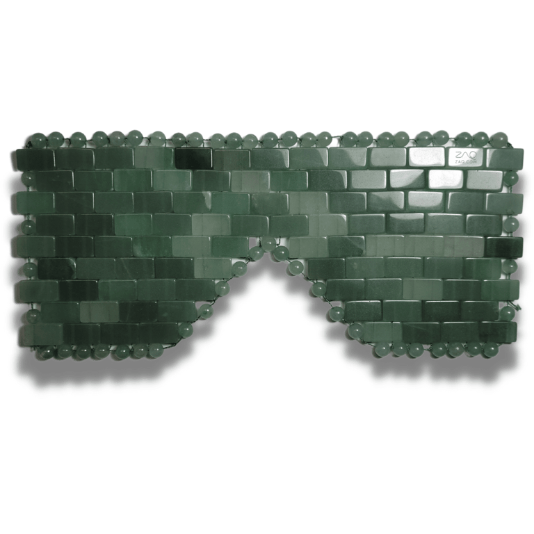  Jade Eye Mask - Handmade - Green