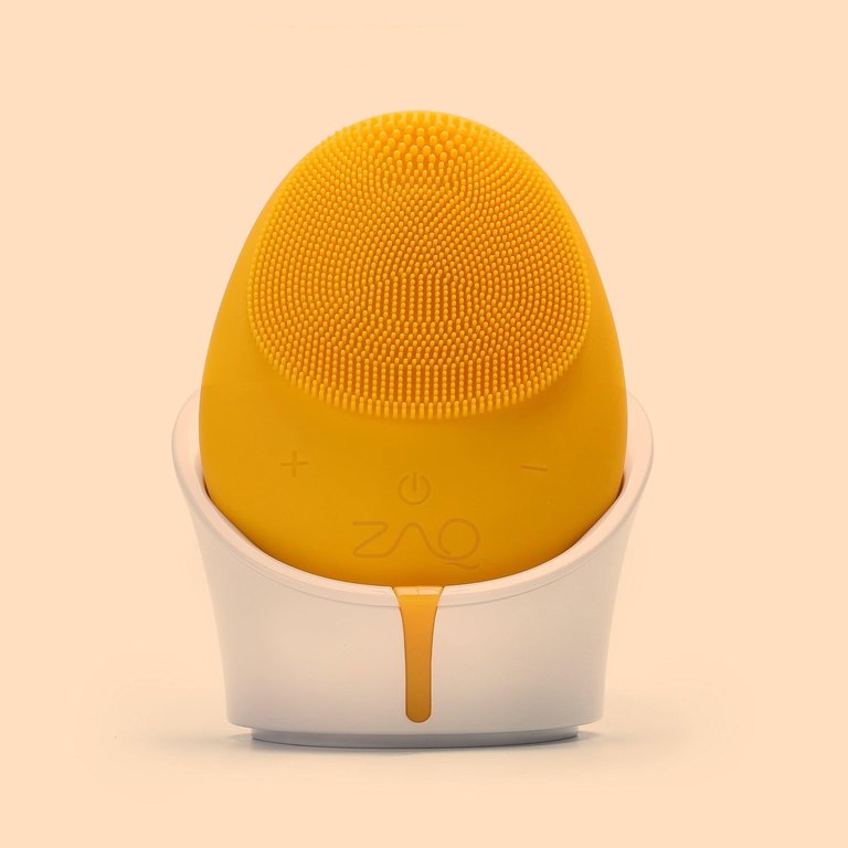 Mellow W-Sonic Silicone Facial Cleansing Brush - Yellow