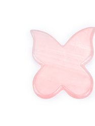 ROSE QUARTZ Butterfly GUA SHA Scraping Massage Tool